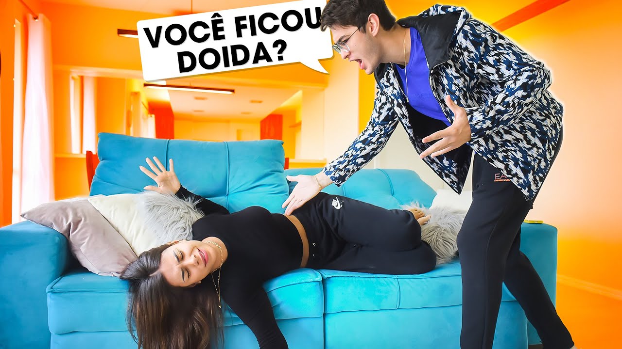 FINGI ESTAR DE RESSACA E MEU NAMORADO FICOU MUITO BRAVO!!