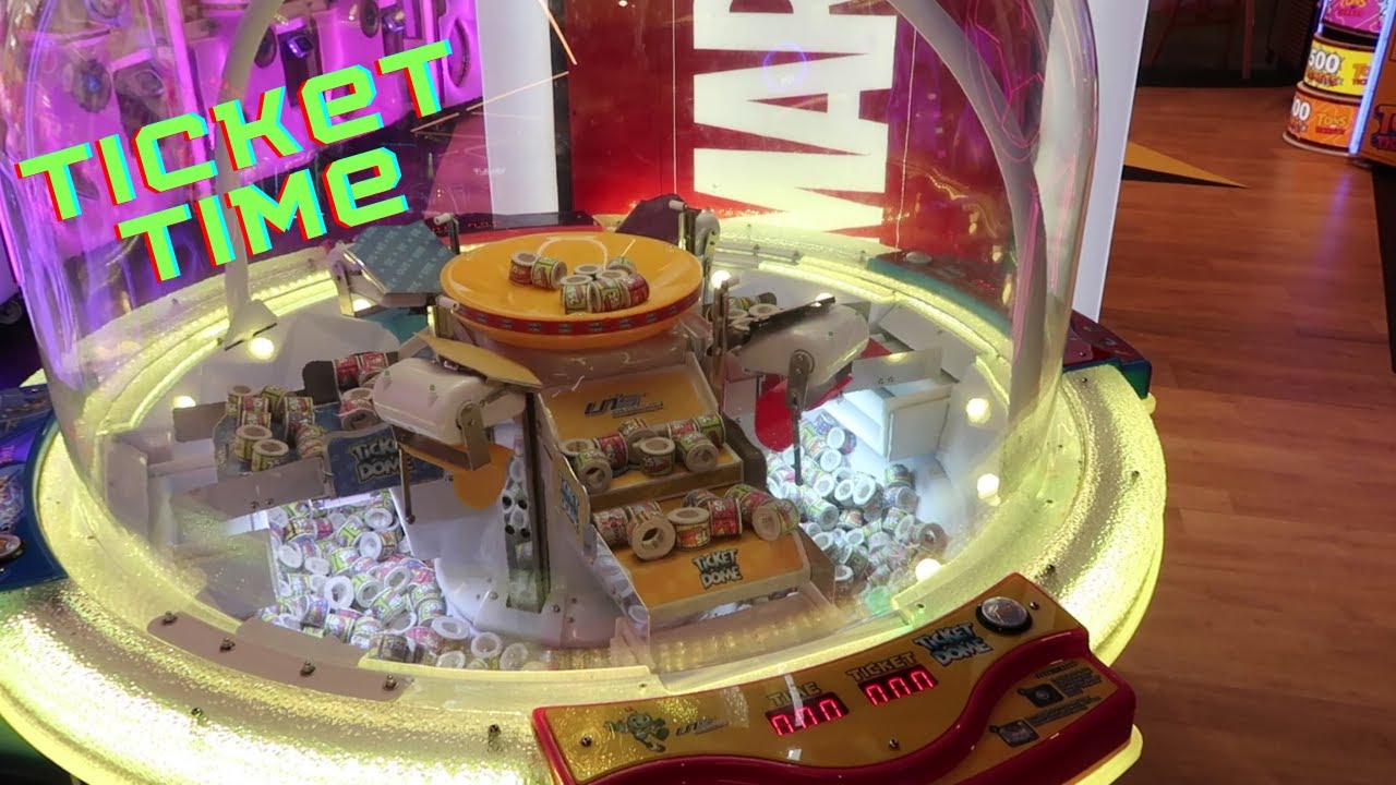 Ticket Winning Frenzy on the Ticket Dome Arcade Game - Bonus Ticket Feature