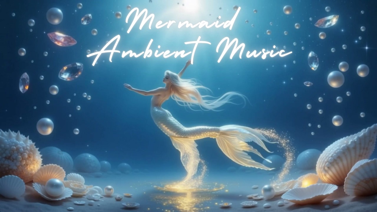 Mermaid Rising Among Pearls | Mermaid Ambient Music for Calm Background | 3 Hours