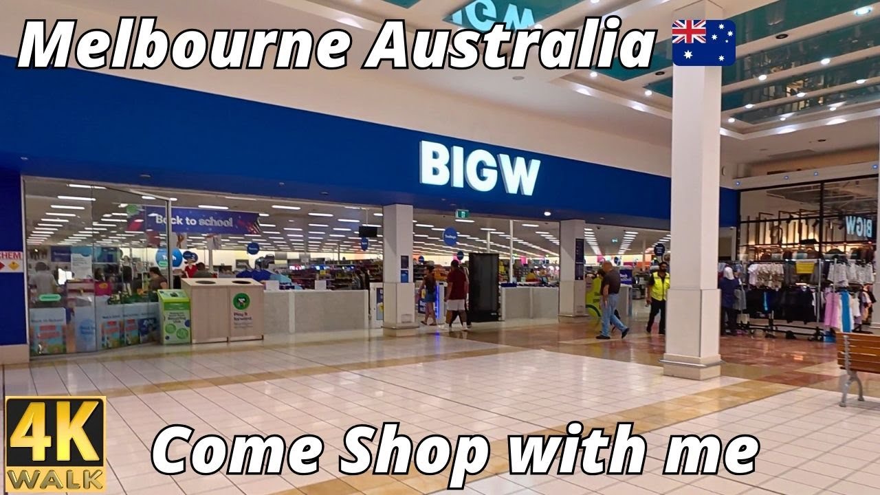 Big W Shopping Melbourne Australia 🇦🇺 4K Walk Supermarket Tour