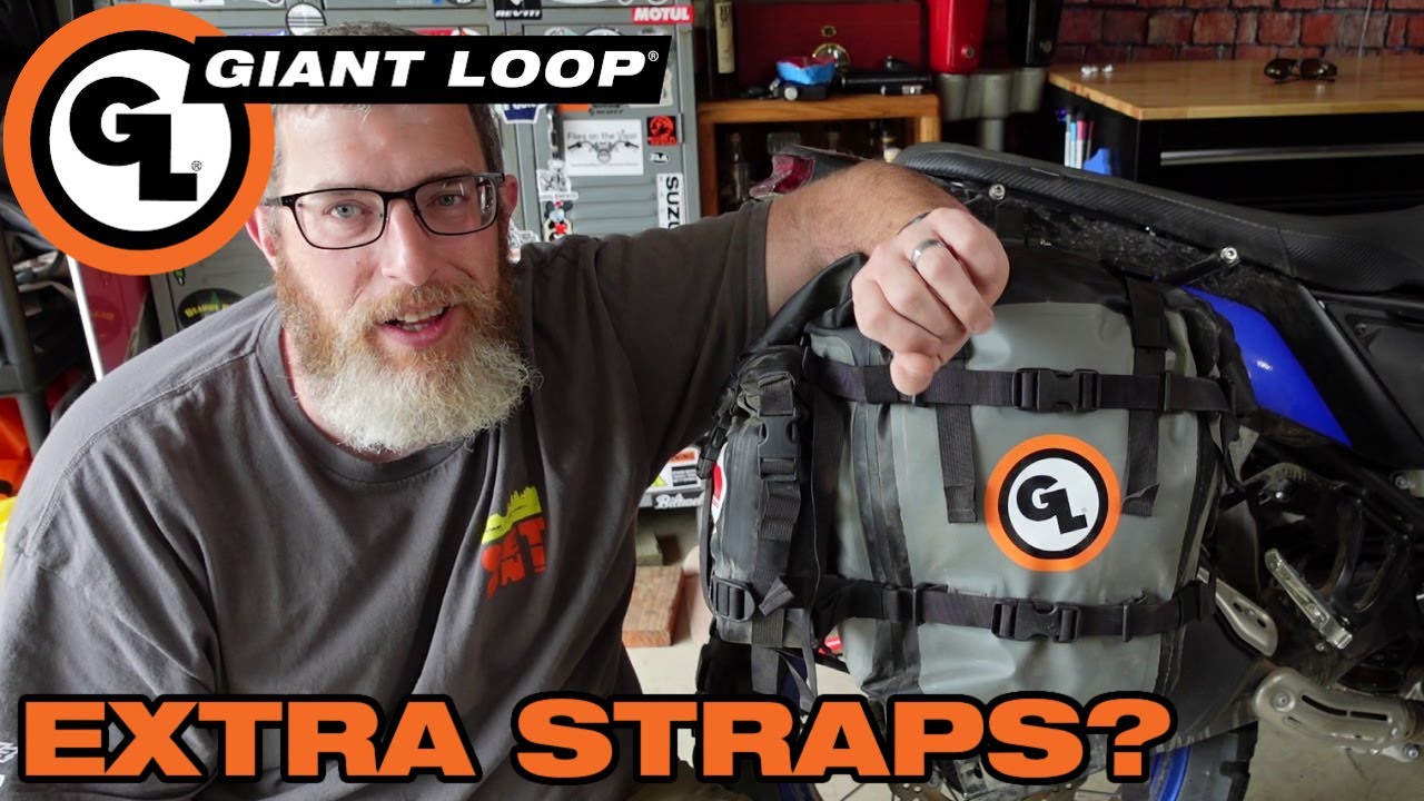 How to Secure Motorcycle Soft Luggage Straps on Giant Loop Panniers and Dry Bags