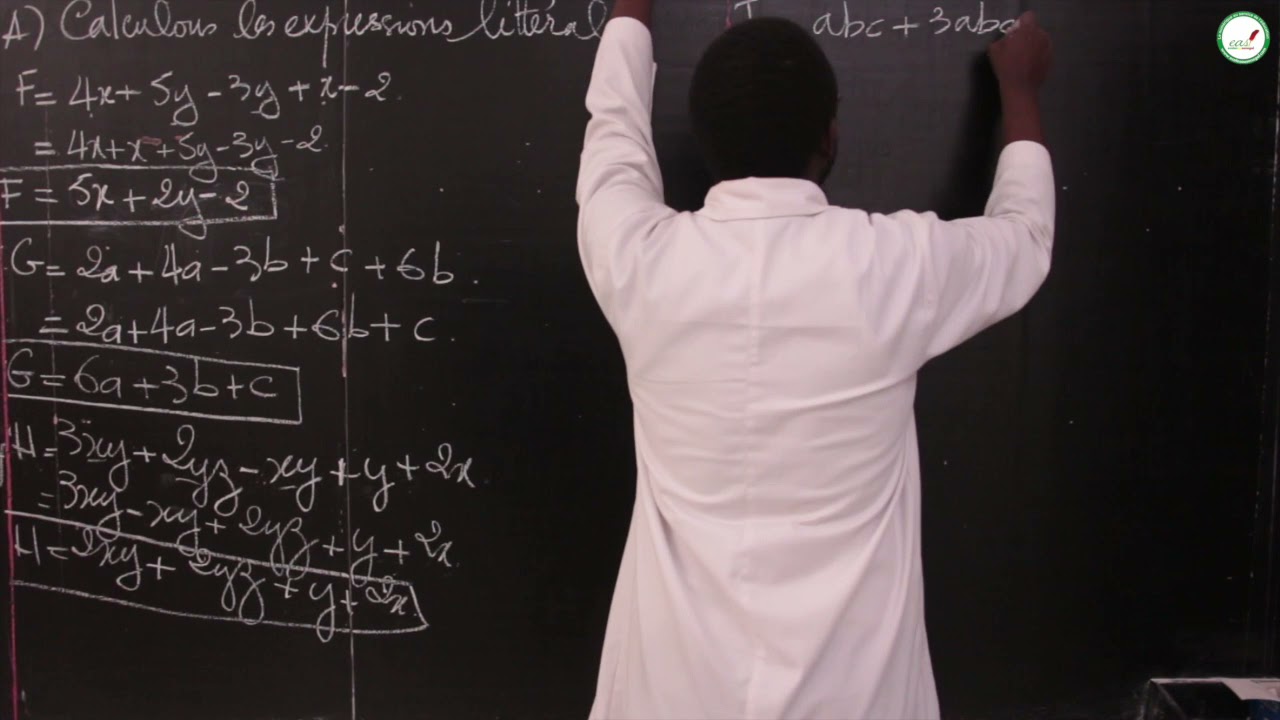 Exercices - Quatri&egrave;me - Math&eacute;matiques : Calcul alg&eacute;brique / M. Ndour