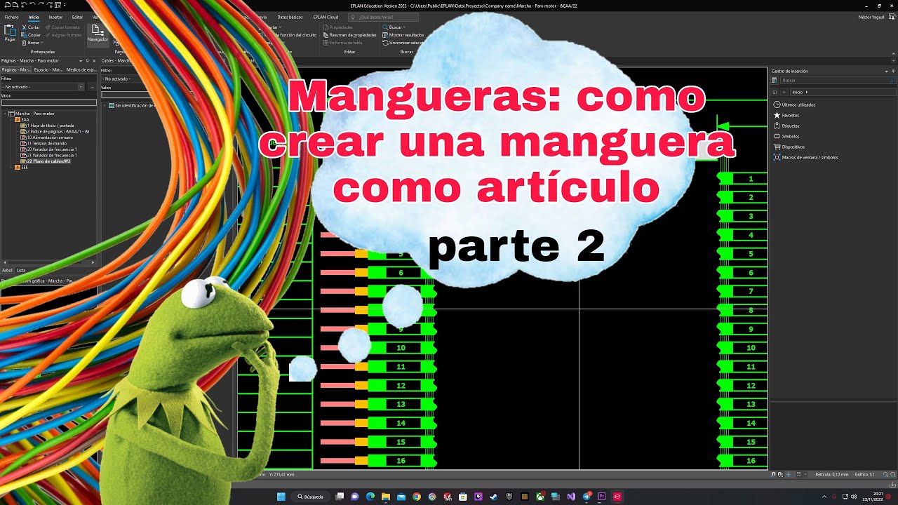 Mangueras parte 2: ¿como crear una manguera como artículo? // eplan  2022