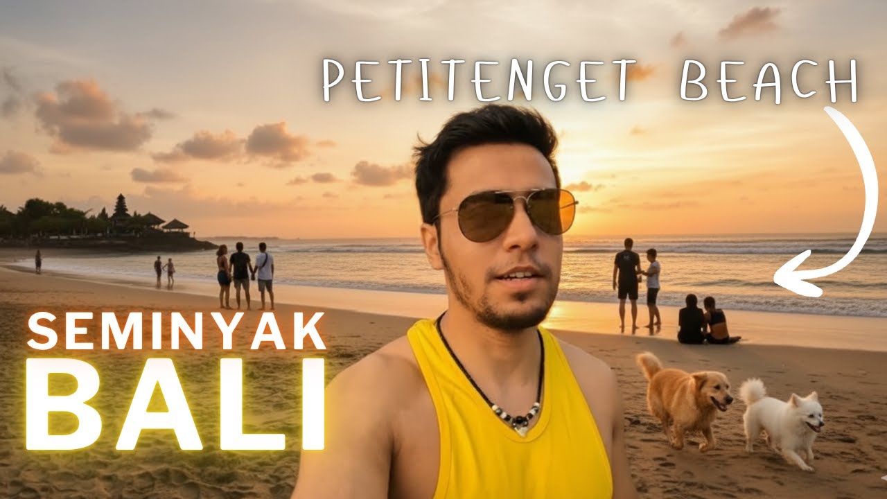 Solo Indian's First Impression of Bali's Most Popular Beaches (Petitenget & Batu Belig Beach)| Ep-2