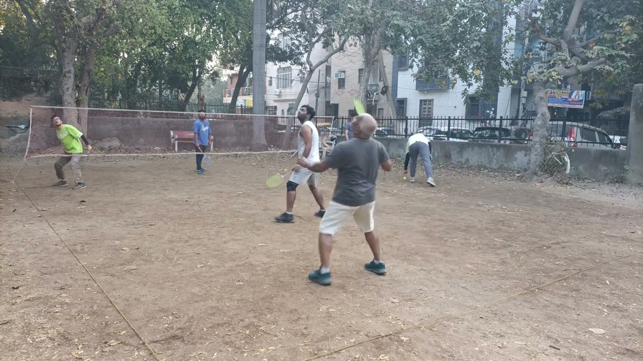 #match 3, Badminton match videos Delhi 🏸🏸📚📖#morning #exercise 