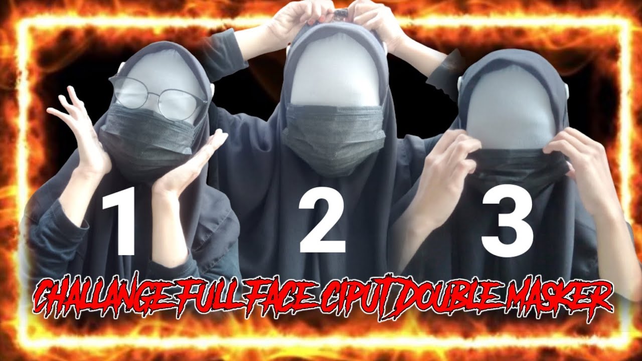 FULL FACE CHALLANGE CIPUT DOUBLE MASKER DAN KACAMATA SUMPAH BIKIN NGAKAK PARAH