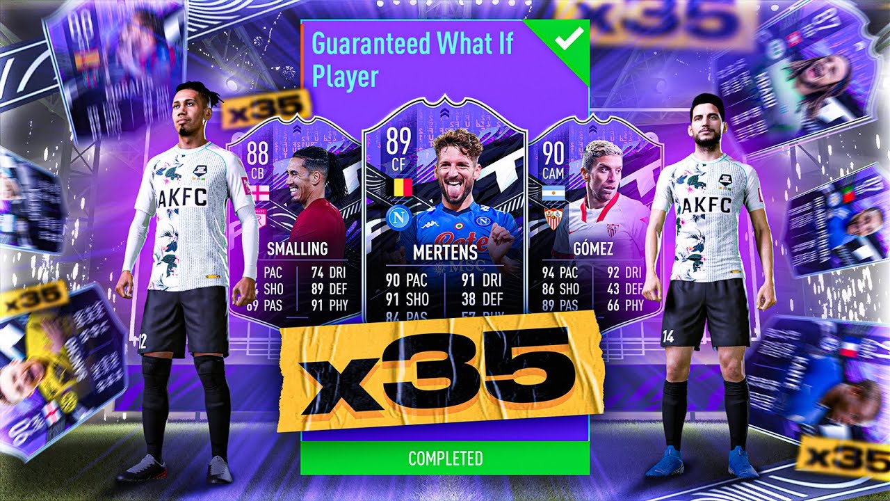 What do you get from 35 Guaranteed What If Packs?