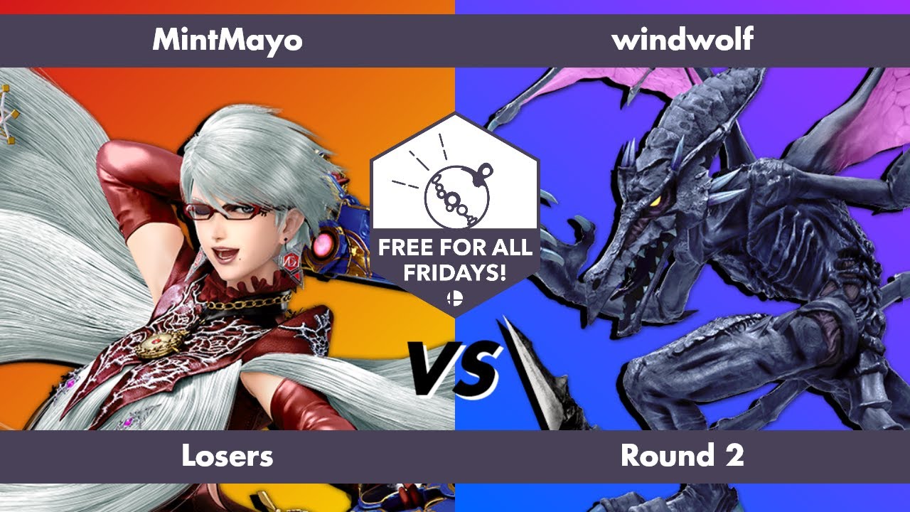 Free for All Fridays 77 Losers Round 2: MintMayo (Bayonetta) vs windwolf (Ridley)
