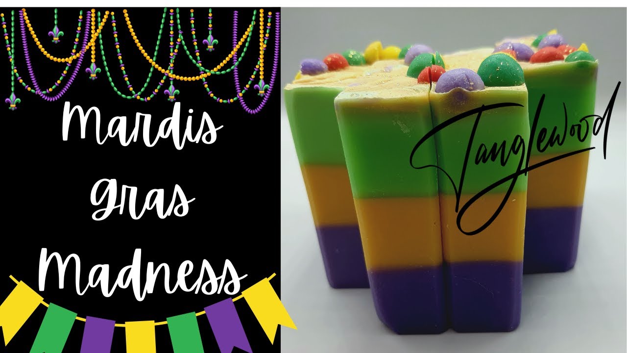 Mardi Gras Madness! CP Soap layers!