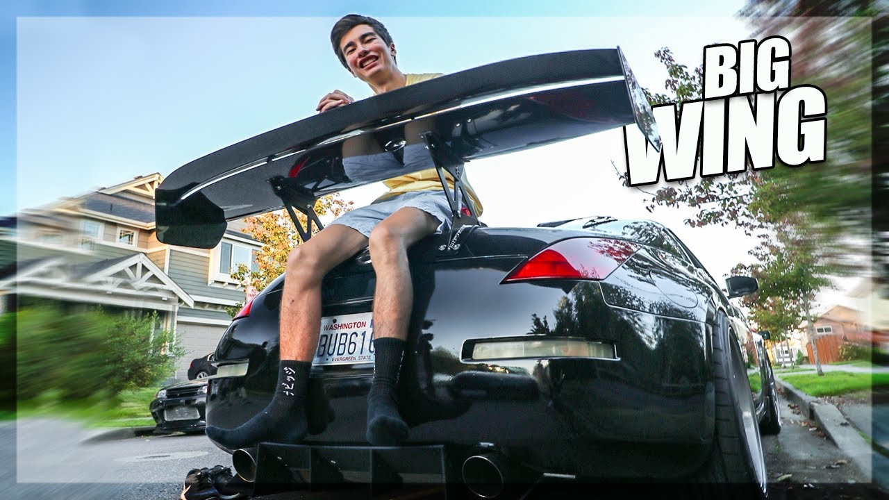 Adding the BIG WING to the 350Z!