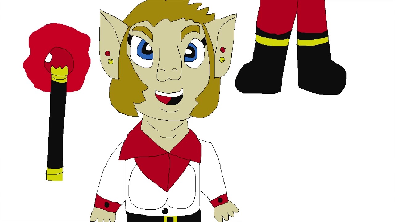 Julia the Crimson Elf (My Art) by Jacob Alexander Ealy (An Autistic Person)