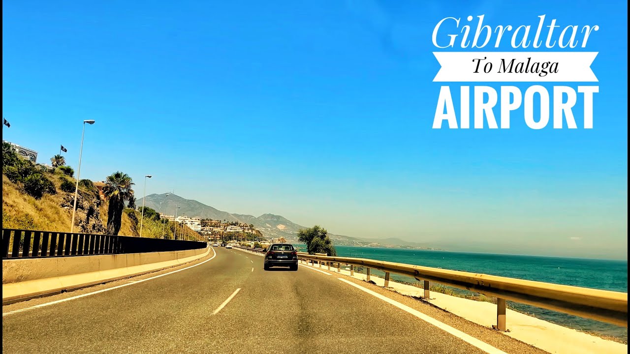 [4K][HDR] Driving from Gibraltar to Malaga Airport (A-7)