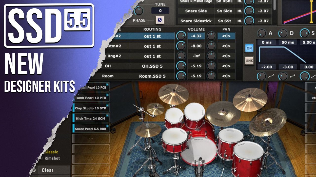 Designer Drum Kits - New In Steven Slate Drums 5.5 (SSD 5.5)