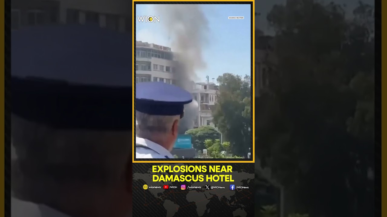 Damascus Explosion: Moment Of Explosion In Damascus During Macron Visit | WION Shorts