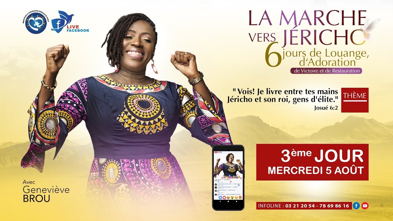 3ème  jour de LA MARCHE VERS JERICHO #GenevieveBrou