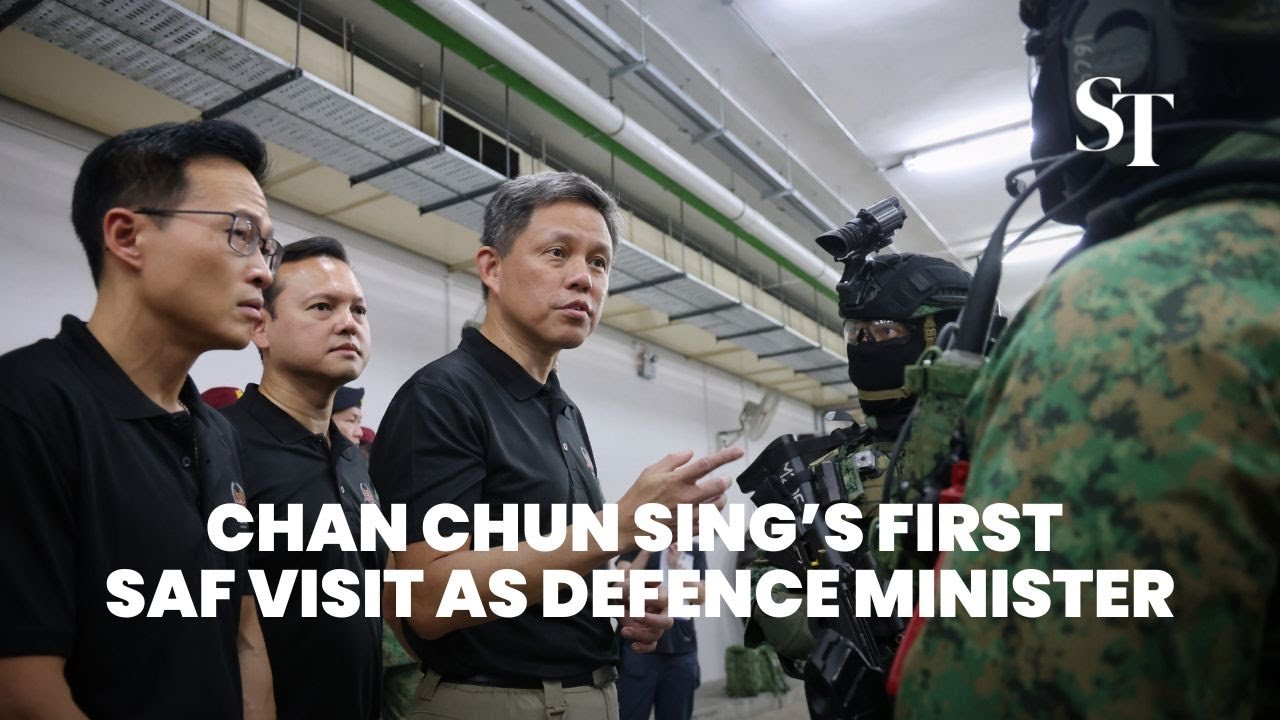 Chan Chun Sing makes first SAF visit as new defence minister
