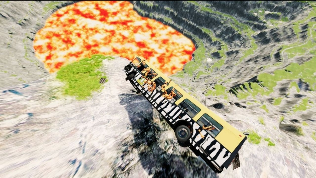 Leap Of Death Car Jumps and Falls Crashes -1- BeamNG.Drive #beamngdrive
