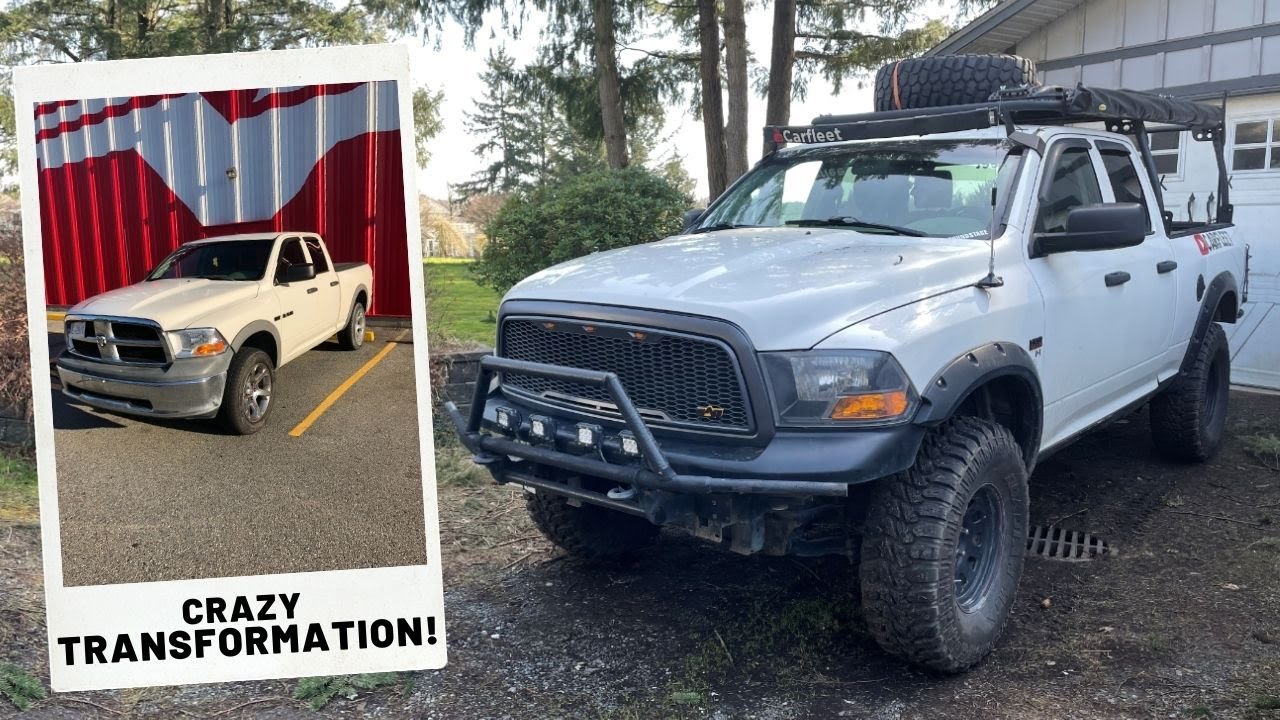 СБОРКА DODGE RAM ЗА 8 МИНУТ!!! (БЮДЖЕТНАЯ ВНЕДОРОЖНАЯ СБОРКА НА 37-Х ДИСКОВЫХ ДИСКОВАХ)