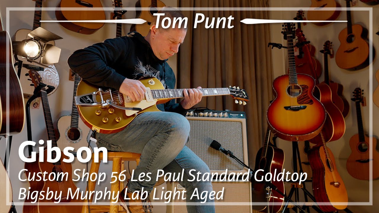 Gibson Murphy Lab 56 Les Paul Goldtop Bigsby Light Aged played by Tom Punt | Demo