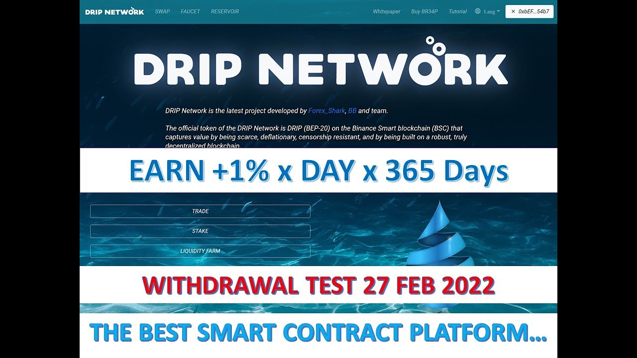 Drip Community - 27 Feb 2022 - Withdrawal Test