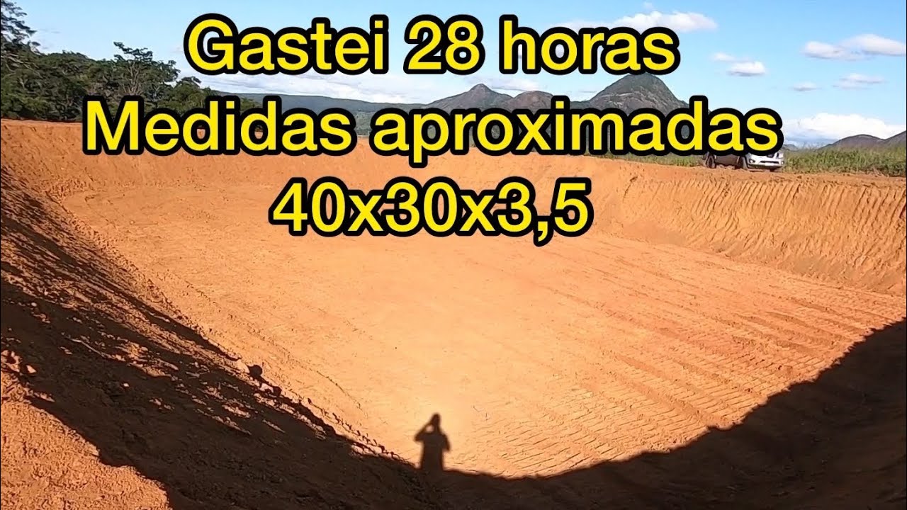 RESERVAT&Oacute;RIO PARA IRRIGA&Ccedil;&Atilde;O PARTE FINAL ESCAVADEIRA HIDR&Aacute;ULICA