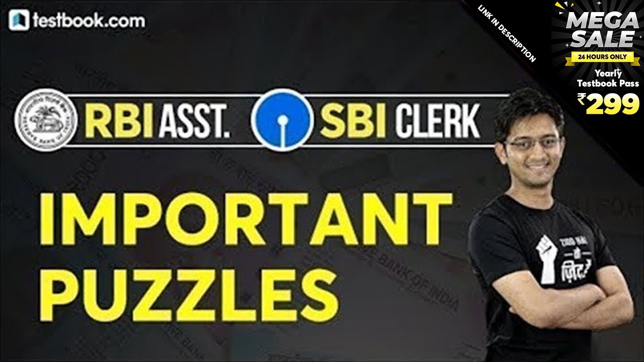 Puzzle Reasoning Questions for RBI Assistant Prelims | Reasoning Tricks for SBI Clerk 2020