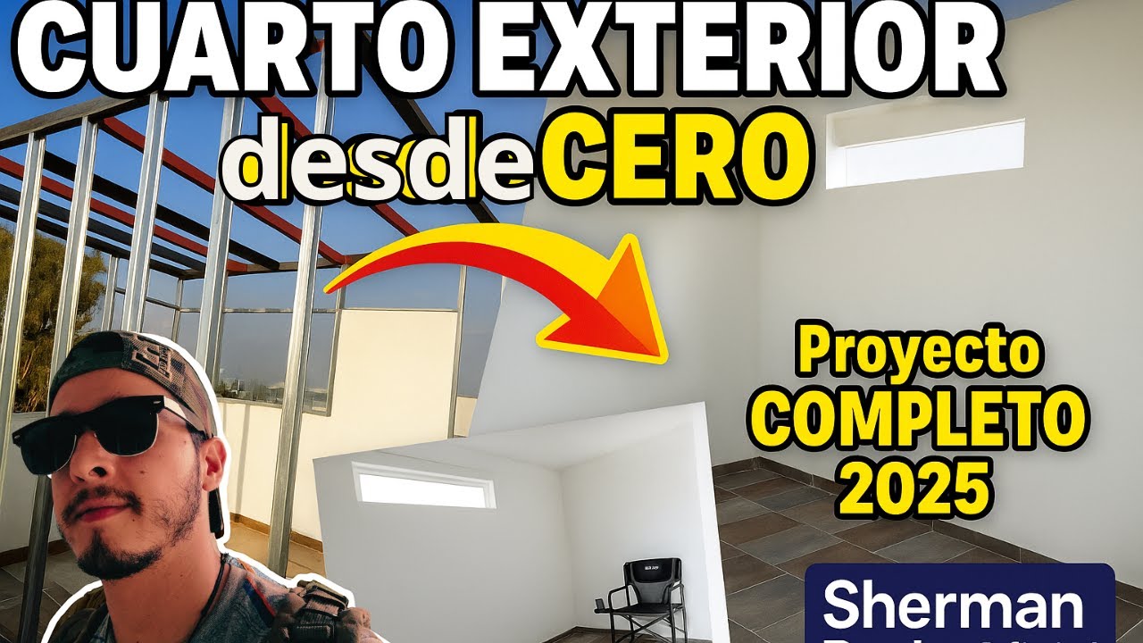 COMO hacer un Cuarto EXTERIOR de TABLAROCA/Drywall Paso a Paso (Desde Cero) | Proyecto Completo 2025