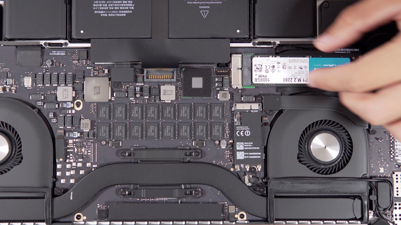 Da 256GB a 1TB SSD su MacBook Pro 15'' 2015