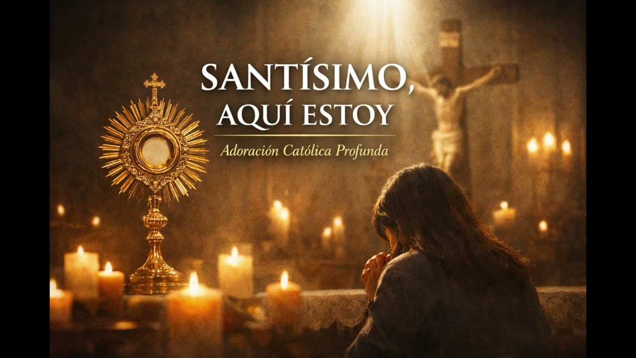 SANTÍSIMO, AQUÍ ESTOY | Adoración Católica Profunda (Oración) | Música Católica de Adoración