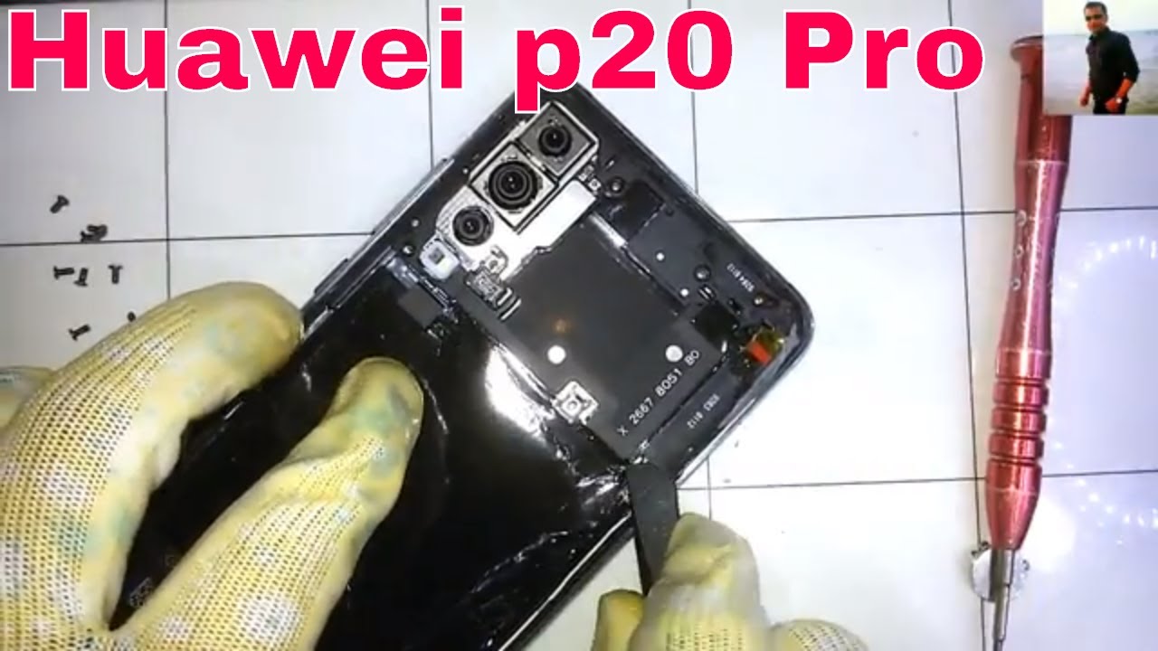 Huawei P20 PRO Back Glass Open & Camera Remove
