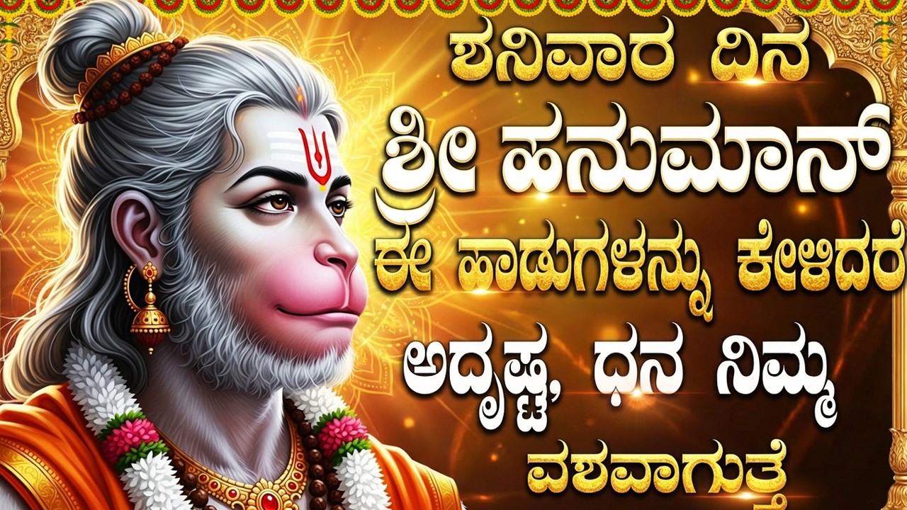 ಶನಿವಾರದಂದು ಹನುಮಾನ್ ಮಂತ್ರವನ್ನು ಕೇಳಿದರೆ ಅಷ್ಟ ಬಡತನ ದೂರವಾಗುತ್ತದೆ | Powerful Lord Hanuman Bhakti Songs