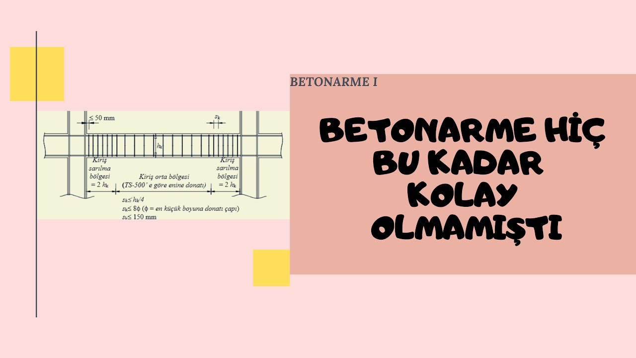 Betonarme 1 (Kirişlerde Etriye Hesabı)