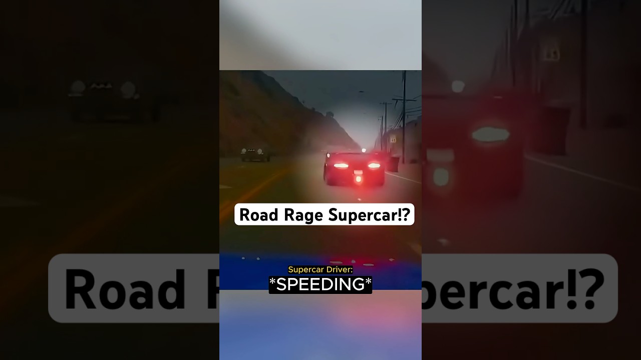 Road Rage Driver Blocks SUPERCAR!?