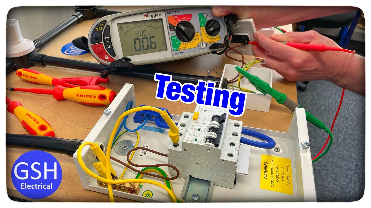 Conduit 1 Way Lighting Circuit Testing - Continuity of the CPC, Polarity and Insulation Resistance