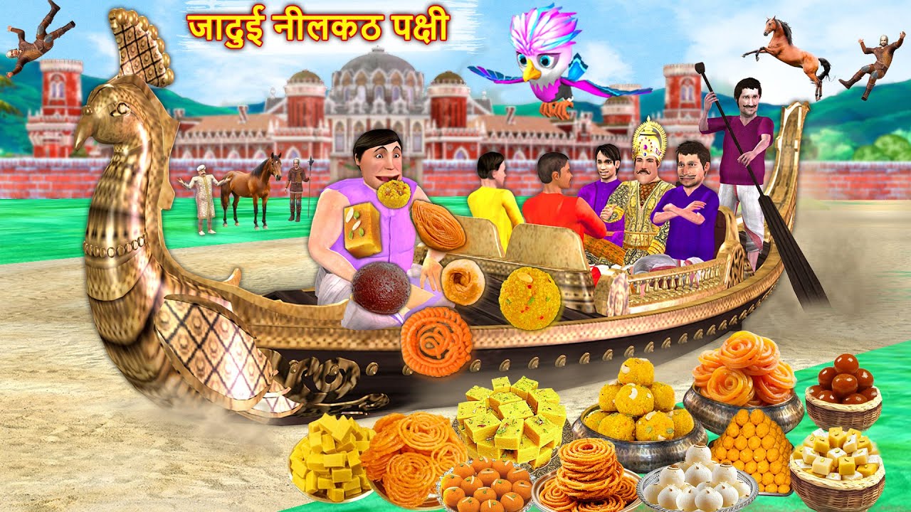 जादुई नीलकंठ पक्षी | Unique Land Ride Boat | Moral Stories Hindi Kahaniya