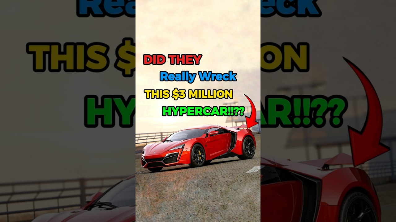 Did they Wreck this $3 million hypercar in furious 7..!!?? 