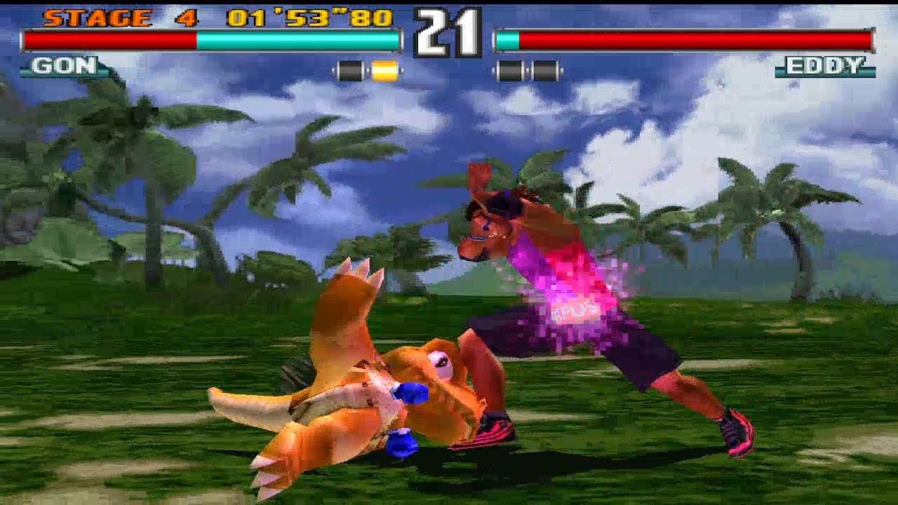Tekken 3 Gon with Eddy Moves Arcade