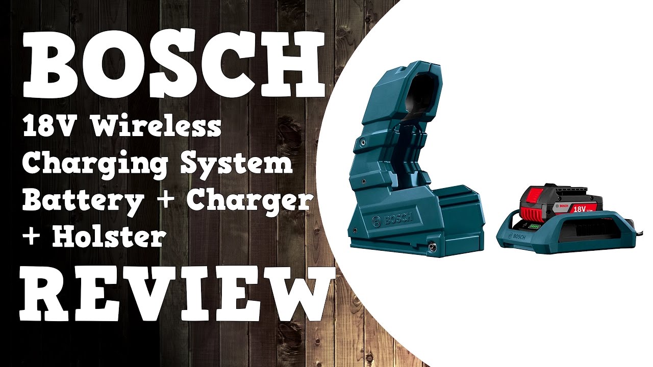 Обзор беспроводной зарядной системы Bosch 18 В / аккумулятора / зарядного устройства / чехла в ра...