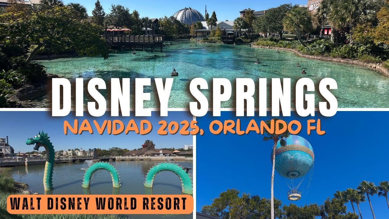 2025 DISNEY SPRINGS EN TEMPORADA DE NAVIDAD EN ORLANDO FLORIDA (WALT DISNEY WORLD RESORT) TOUR