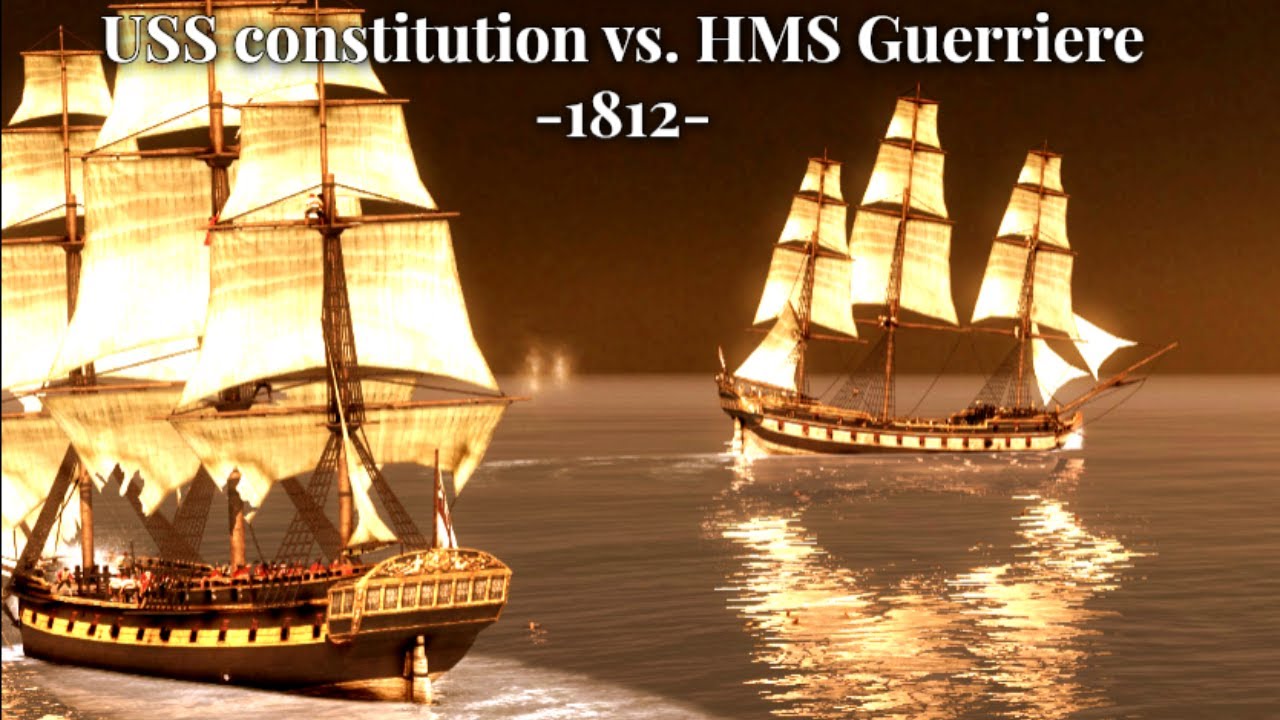 The Battle of the USS Constitution vs HMS Guerriere | War of 1812 – Cinematic Total War Battle