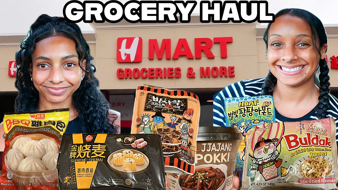 Huge H-Mart Grocery Haul! | Come Shopping With Us 🍓
