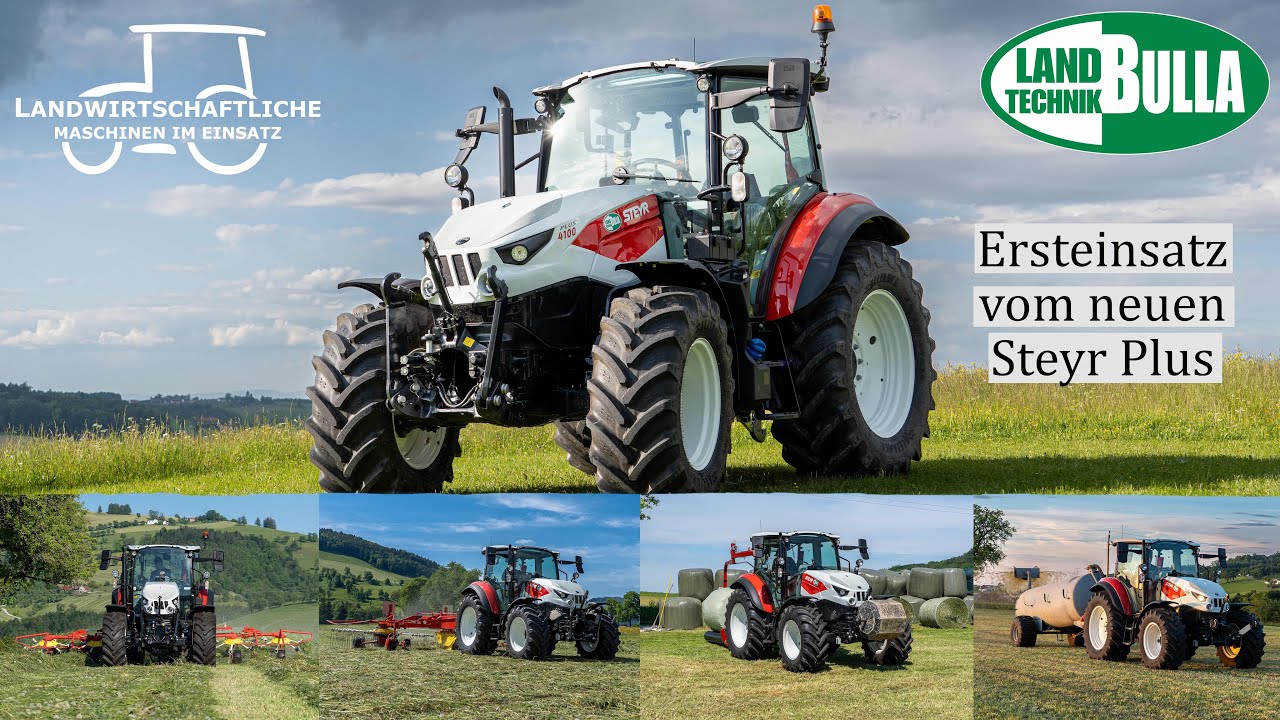 Der neue Steyr Plus Traktor | Ersteinsatz bei der Grasernte | Landtechnik Bulla | New Tractor | 4K