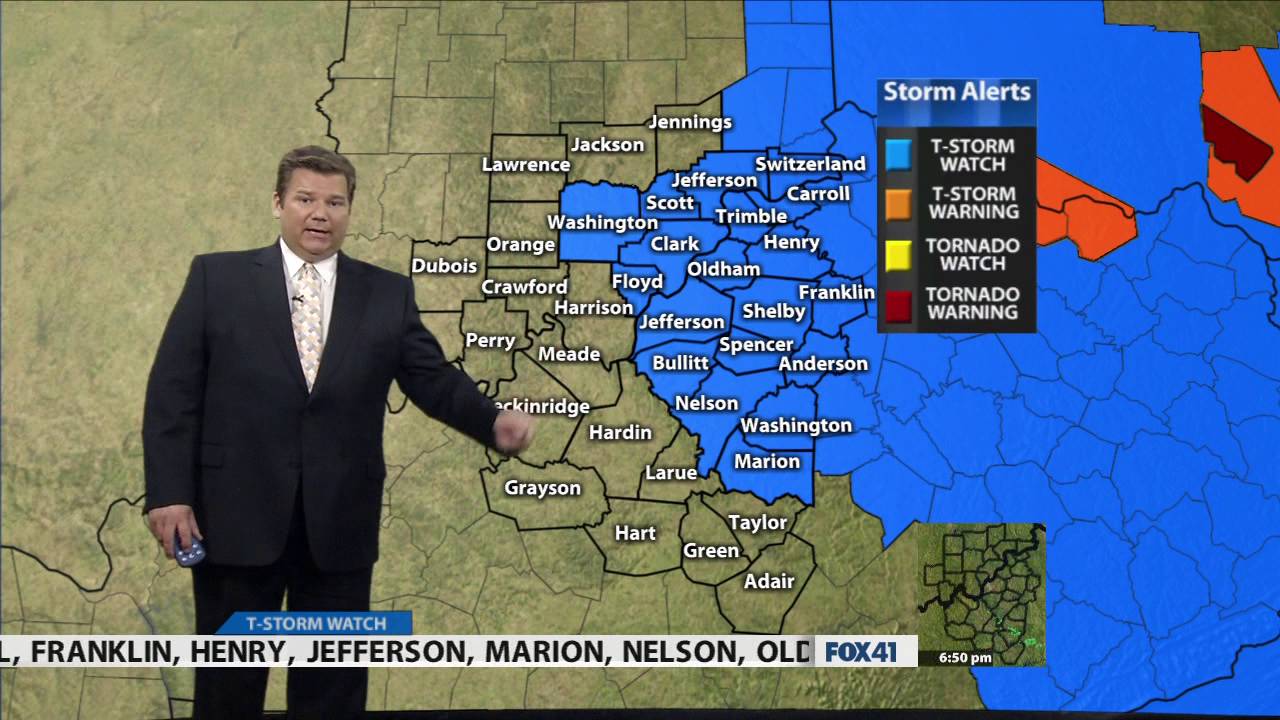WDRB-TV - FOX 41 LOCAL Evening News - Paul Emmick Forecast - 5/10/2011