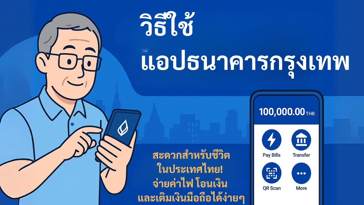 วิธีใช้แอปธนาคารกรุงเทพ｜คู่มือการใช้งานสมาร์ตโฟนสำหรับผู้พำนักระยะยาวและนักท่องเที่ยวในประเทศไทย
