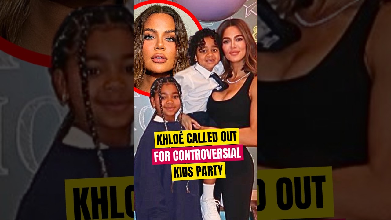 Хлои раскритиковали за скандальную детскую вечеринку #shorts #KhloeKardashian #kardashians