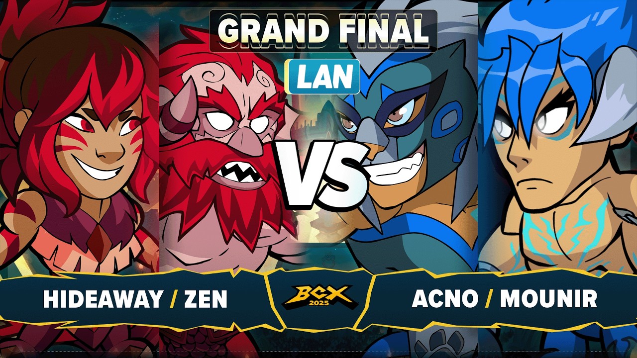 Hideaway & Zen vs Acno & Mounir - Grand Final - Brawlhalla World Championship 2025 - LAN 2v2