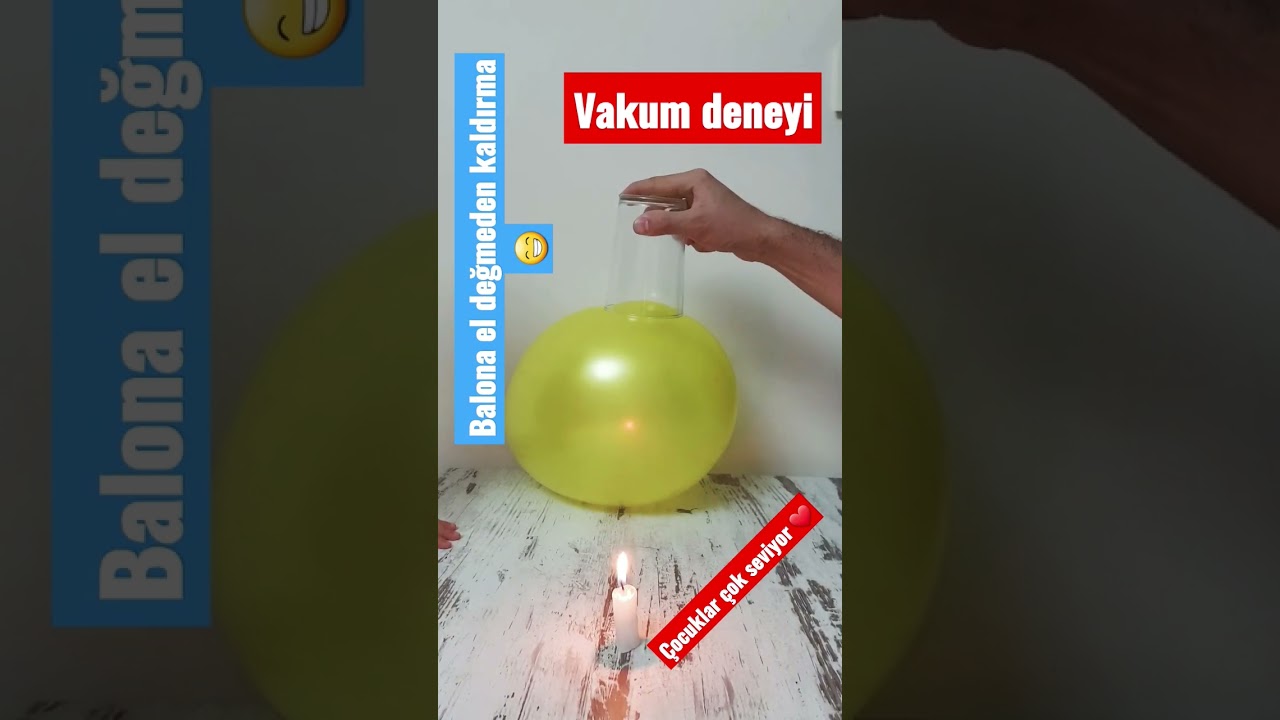 Vakum Deneyi 🤓 A&ccedil;ık hava basıncı etkisi | Deney Kazanı