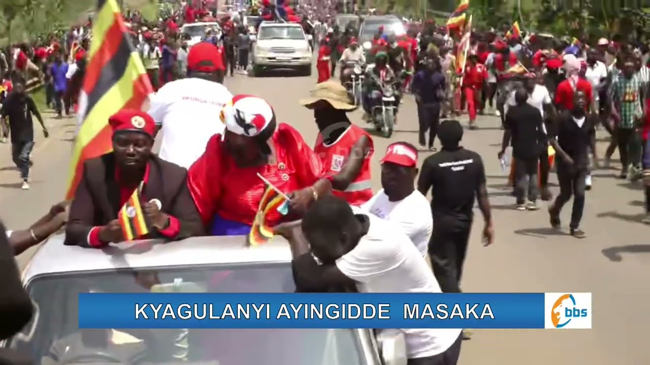 Baaba Masaka Akikoledde Kyagulanyi , Ebyentambula Bisannyaladde ku Luguudo Oludda e Mbarara