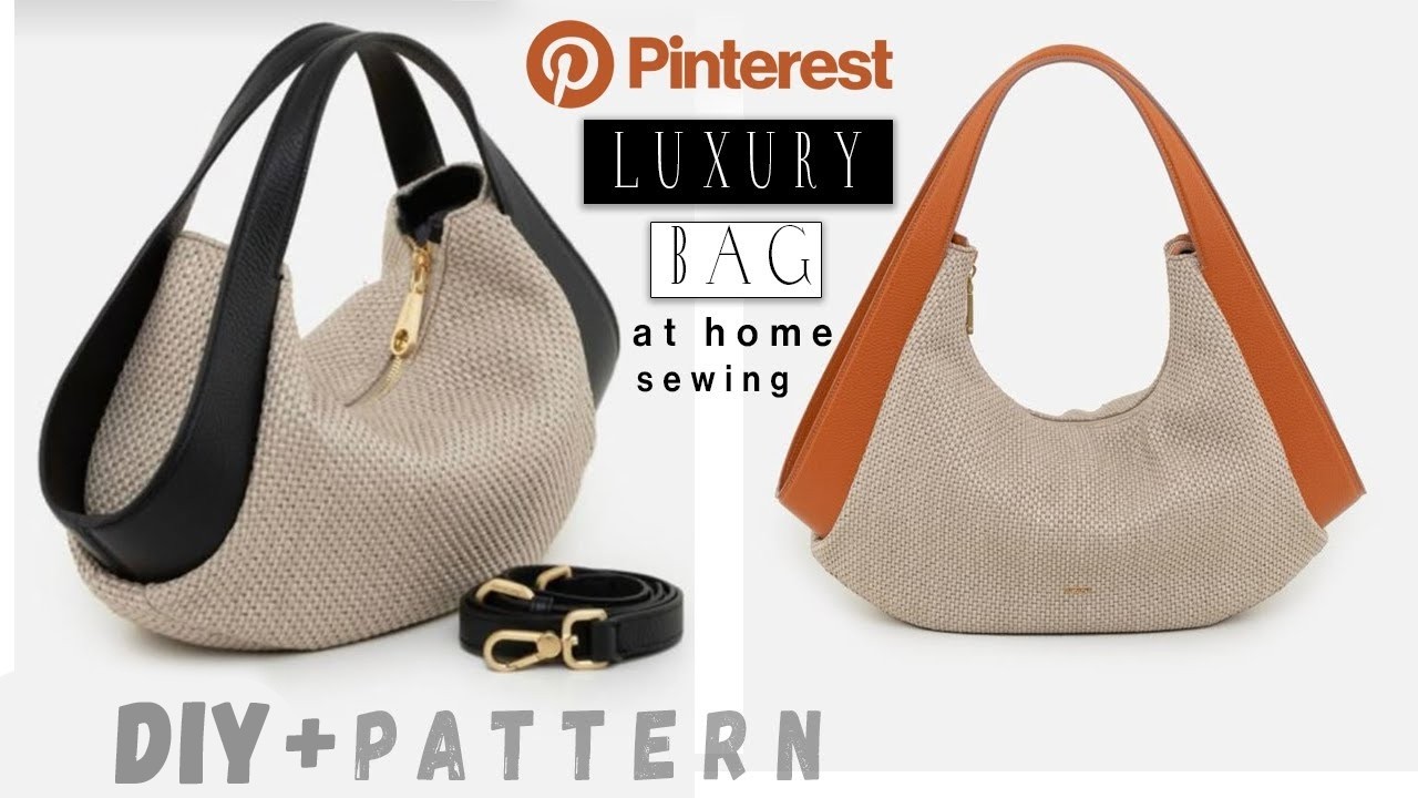 DIY Trendy bag sewing at home from cloth cheap way | FREE pattern to download