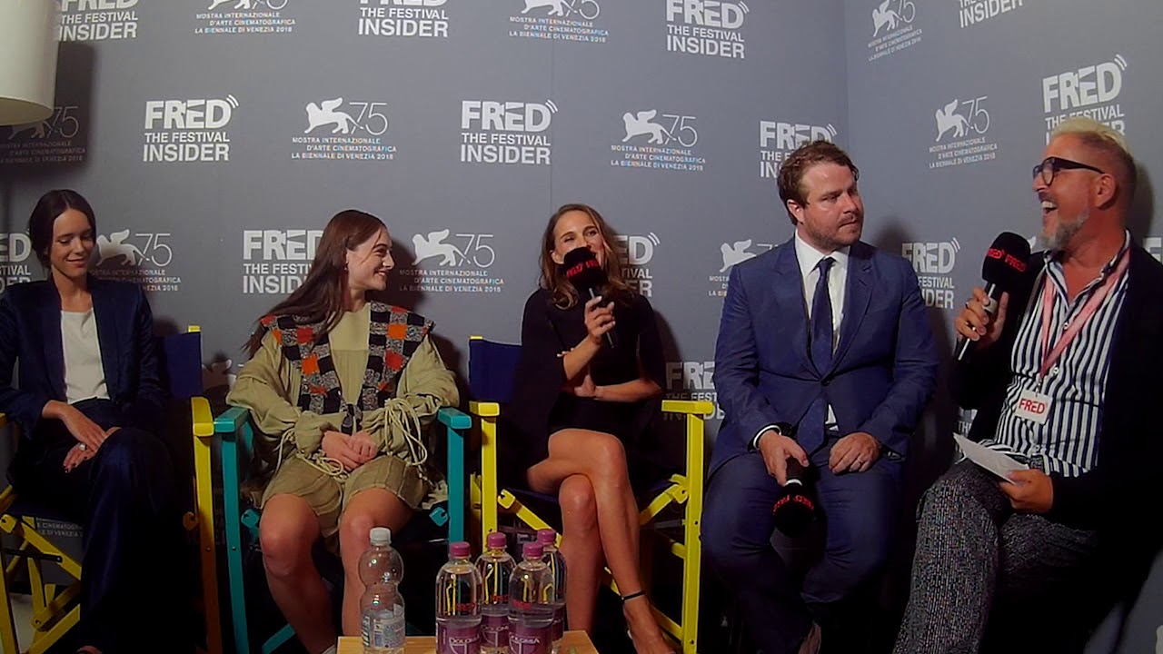 Brady Corbet, Natalie Portman, Raffey Cassidy and Stacy Martin - VOX LUX - 75 Venice Film Festival